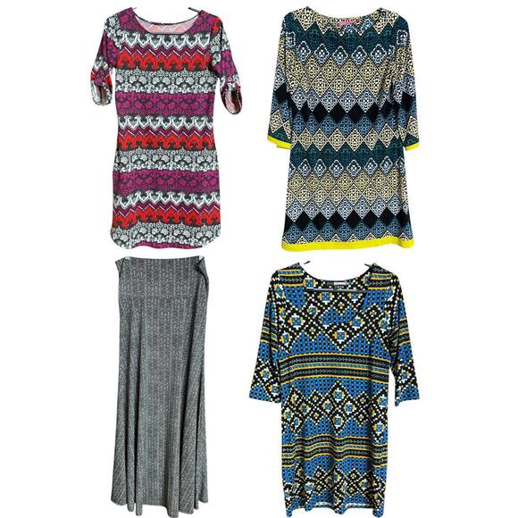 Dresses & Skirts - Women’s medium bundle of 3 dresses & 1 skirt